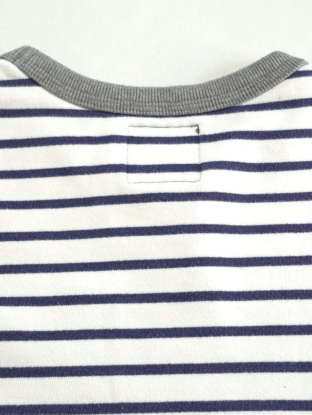 OshKosh B'gosh Boys Size 6 Blue White Striped Crewneck Sweatshirt Pullover - Picture 15 of 15